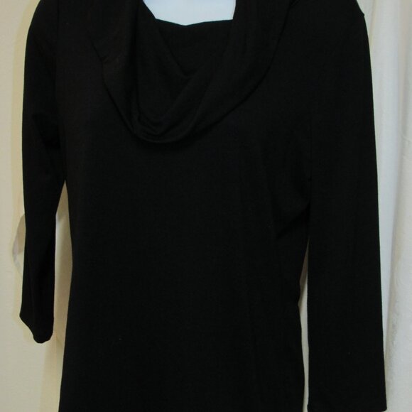 Peter Nygard Black Long Sleeve Top - Picture 3 of 5
